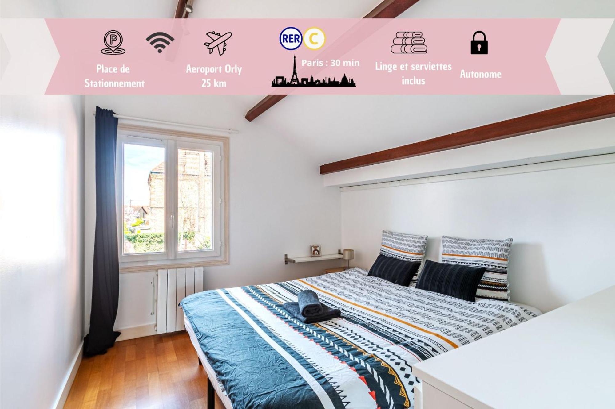 Cosy Revy - Proche Paris Apartment Saint-Michel-sur-Orge Ngoại thất bức ảnh